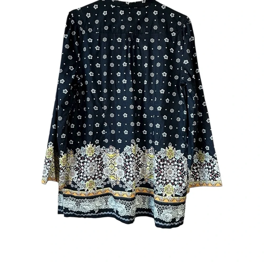 Robert Graham Carlisle Cotton Tunic Top Size Large - Picture 3 of 7